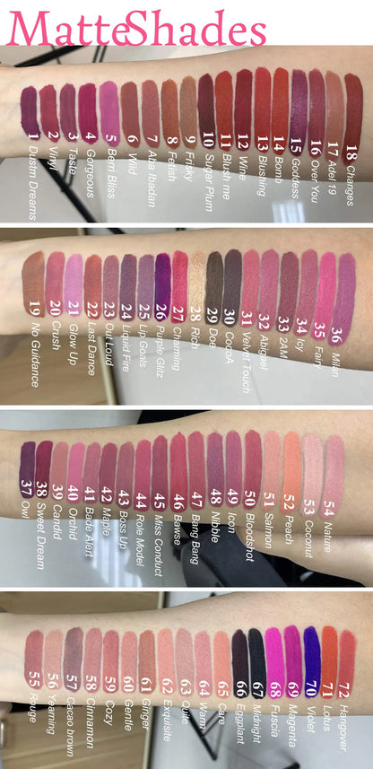 Double ended lip gloss 2 in 1 liquid lipstick